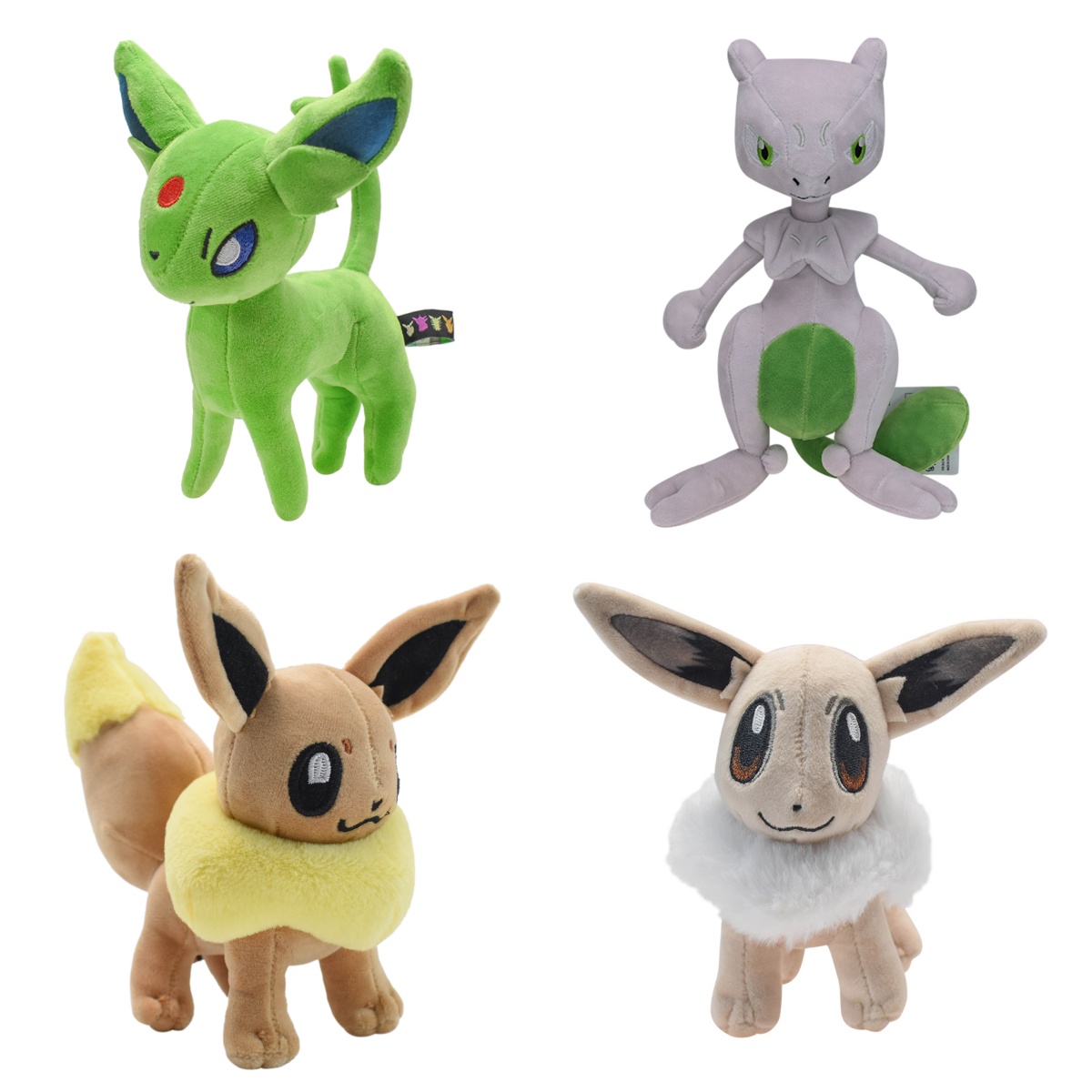 Kids Toys Movie - Zachte Pokemon knuffels, glanzende Espeon, Mewtwo,