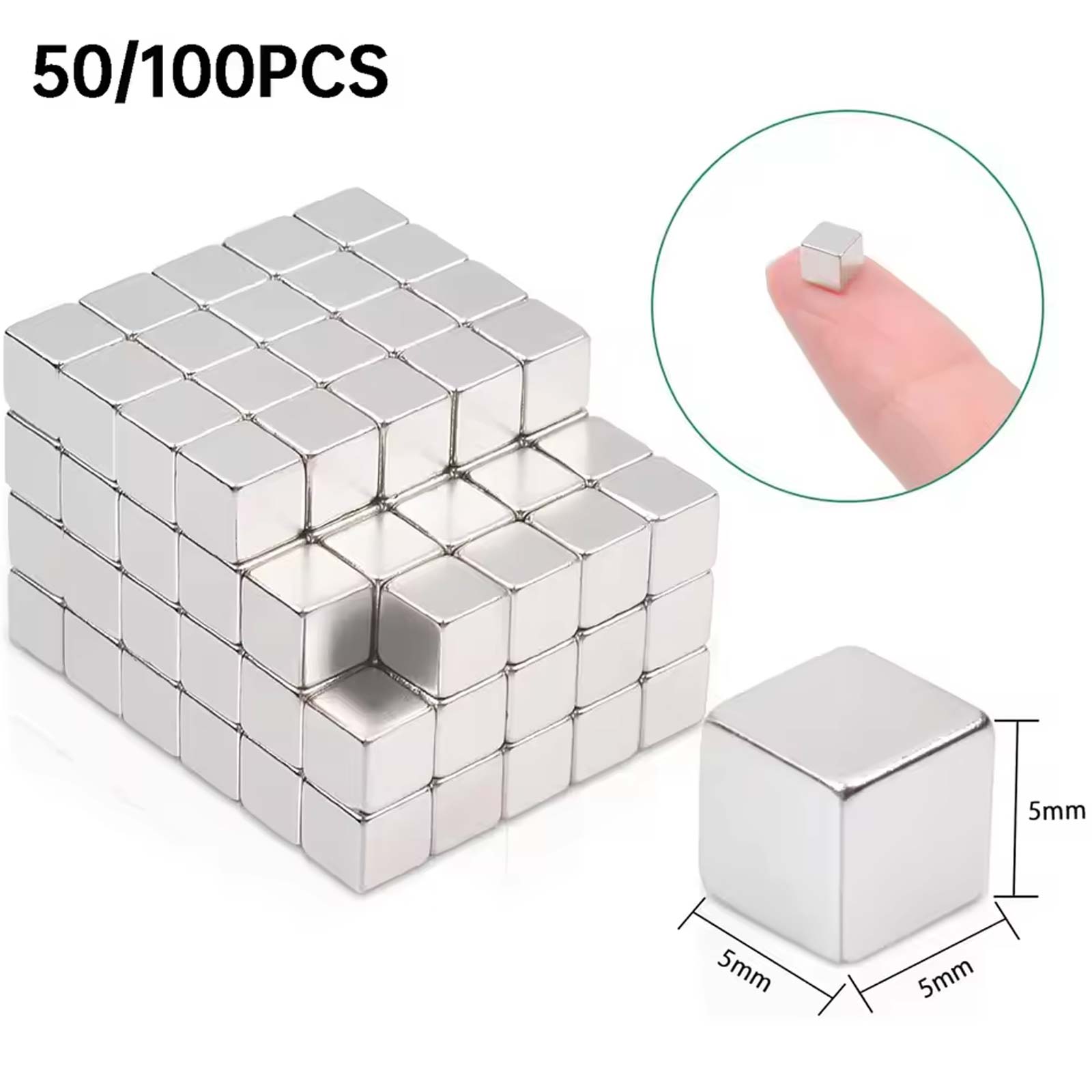 Magnetic Drawing Board - 50/100 Stuks Kleine Vierkante Magnetische Kubussen
