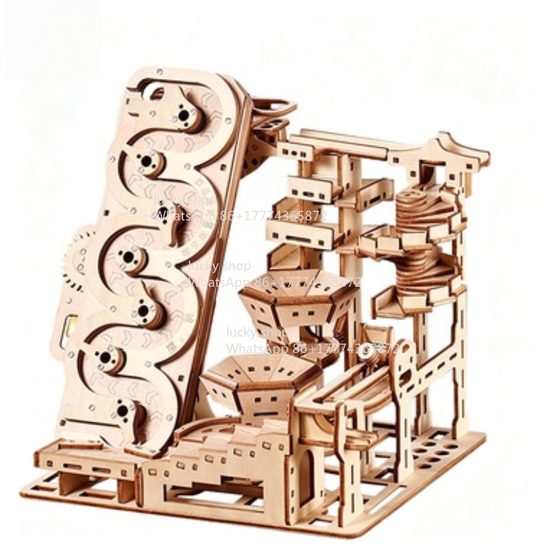 Marble Run Set - Ury 3D houten puzzel elektrisch baanapparaat
