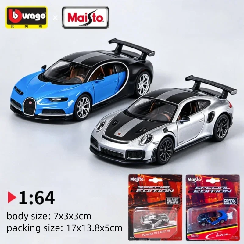 Kids Toys Young - Maisto 1:64 Schaal Porsche 911 GT2