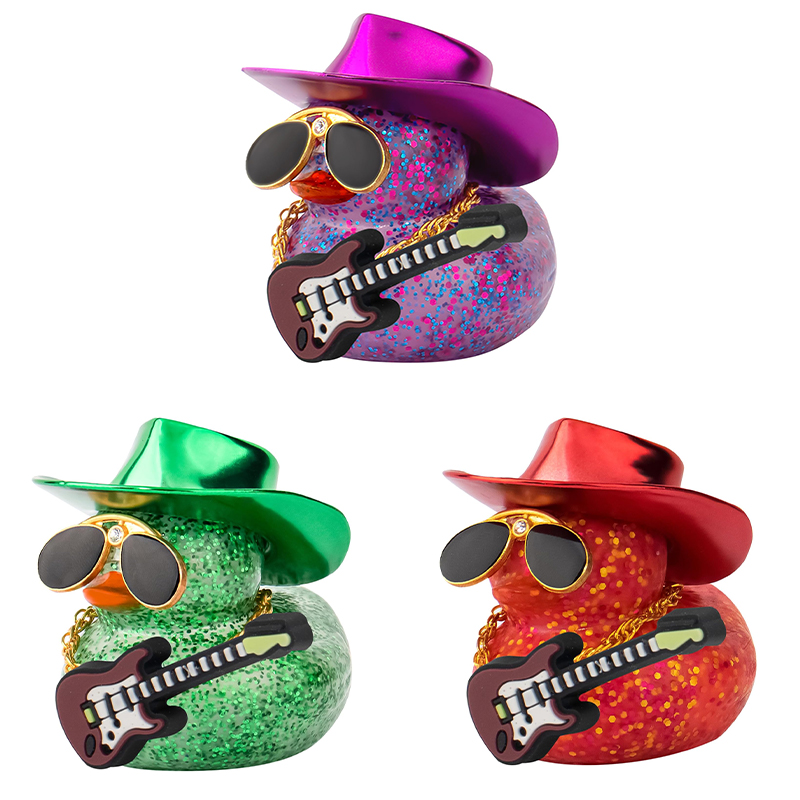 Rubber Duck Bath - Autodecoraties Laser Cowboyhoed Badeendjes, Dashboard Badeendje