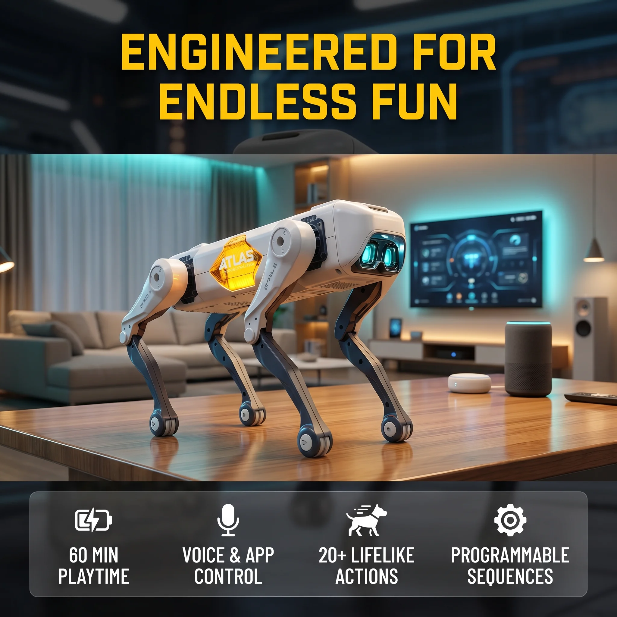 Kids Toys Young - AI Slimme Robot Hond, Spraak- &