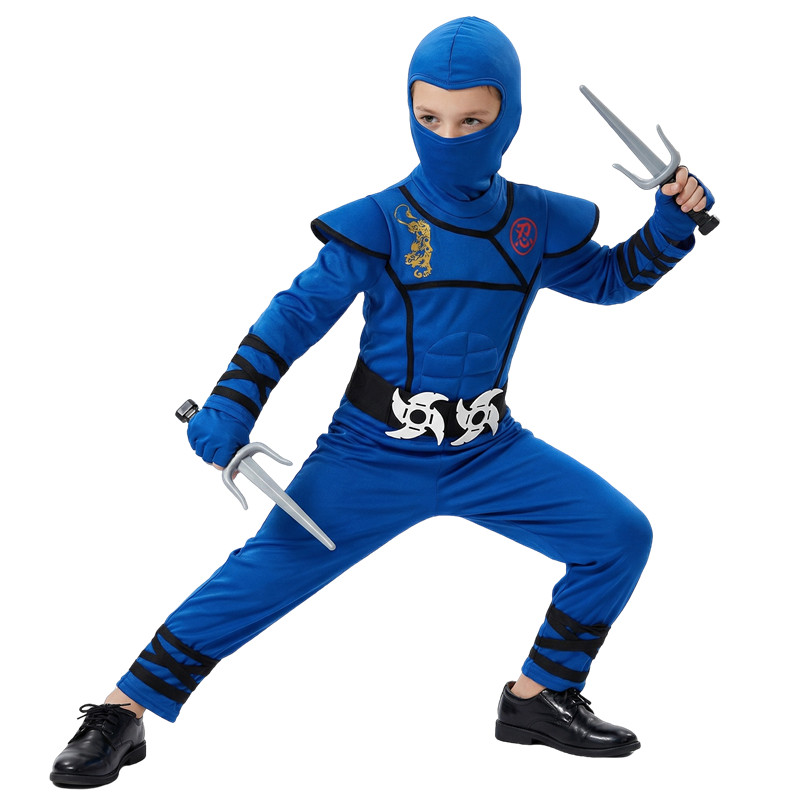 Zwart en blauw Ninja-kostuum v - Kids Toys Movie recensie en prijs