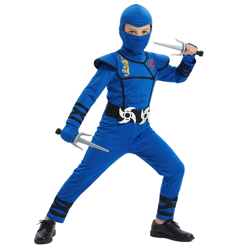 Zwart en blauw Ninja-kostuum v - Kids Toys Movie recensie en prijs