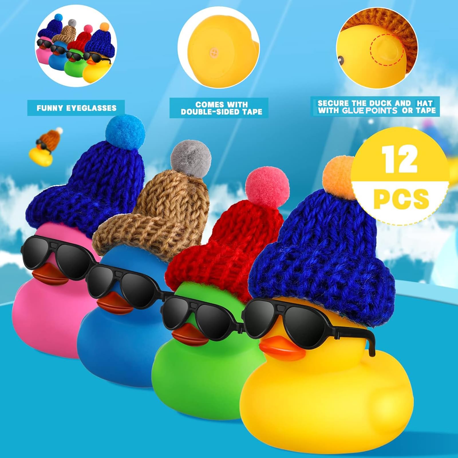 Mini Badeendjes met Zonnebril  - Rubber Duck Bath recensie en prijs