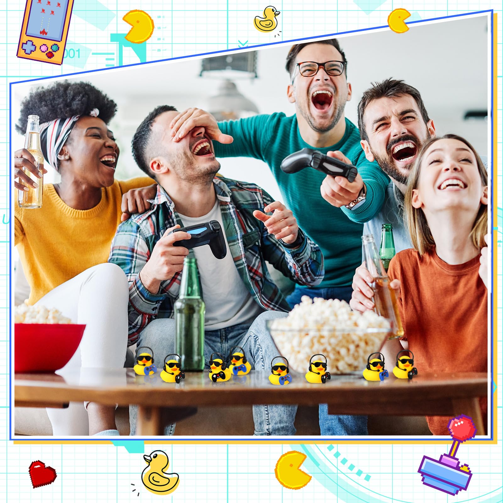 1 set videogame feestartikelen - Rubber Duck Bath recensie en prijs