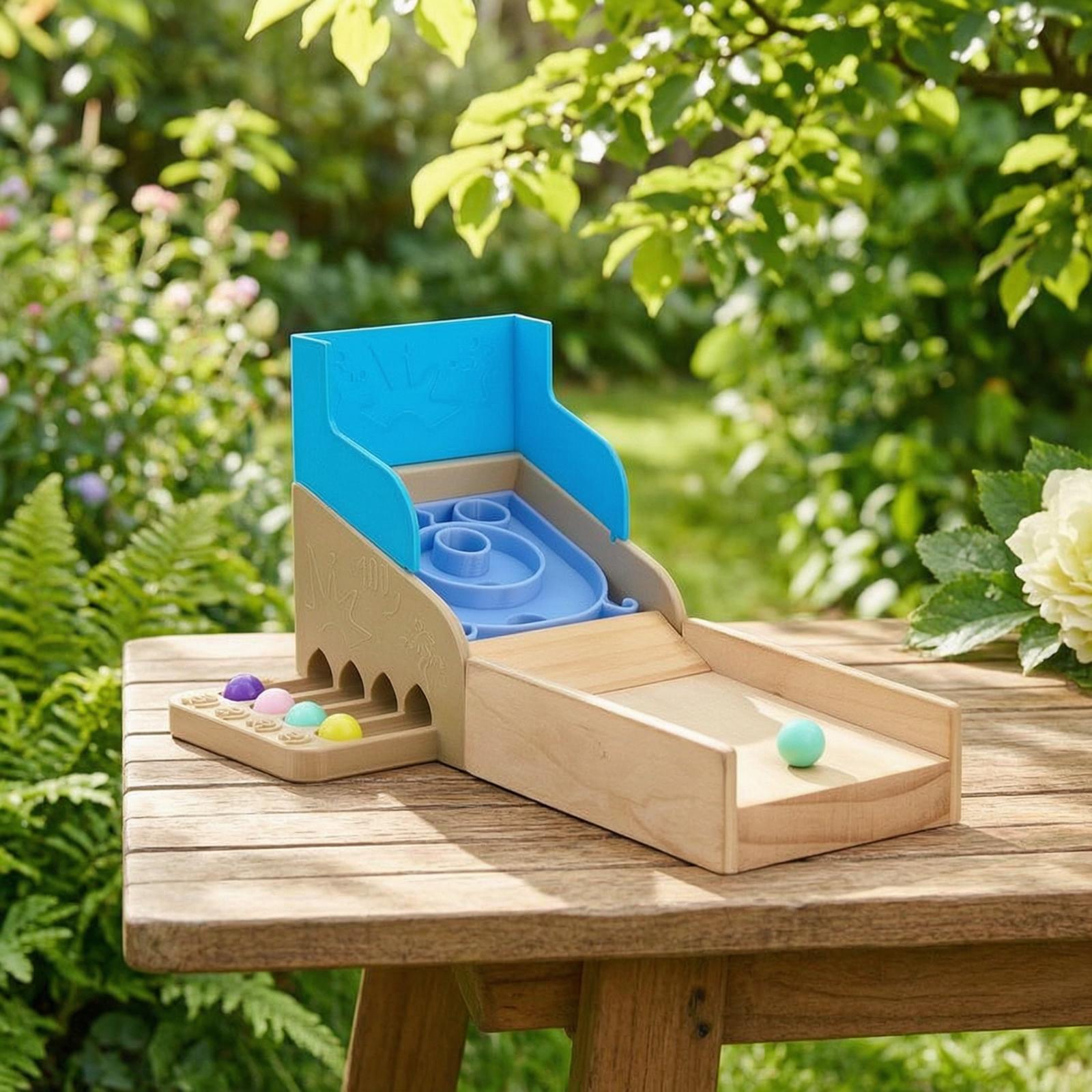 Houten knikkerbaan met schuine - Marble Run Set recensie en prijs