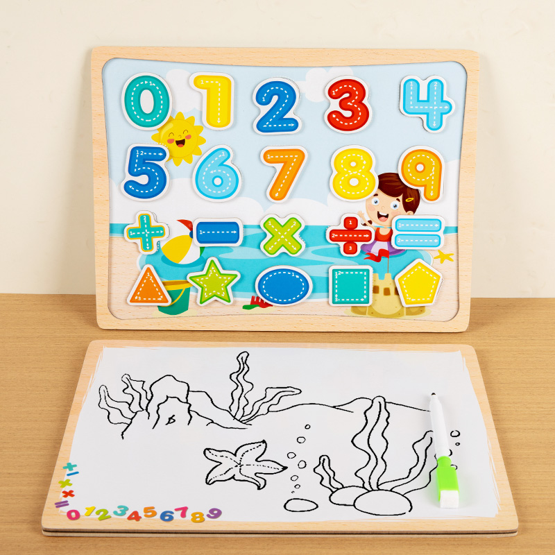 2-in-1 magnetisch puzzelbord - - Magnetic Drawing Board recensie en prijs