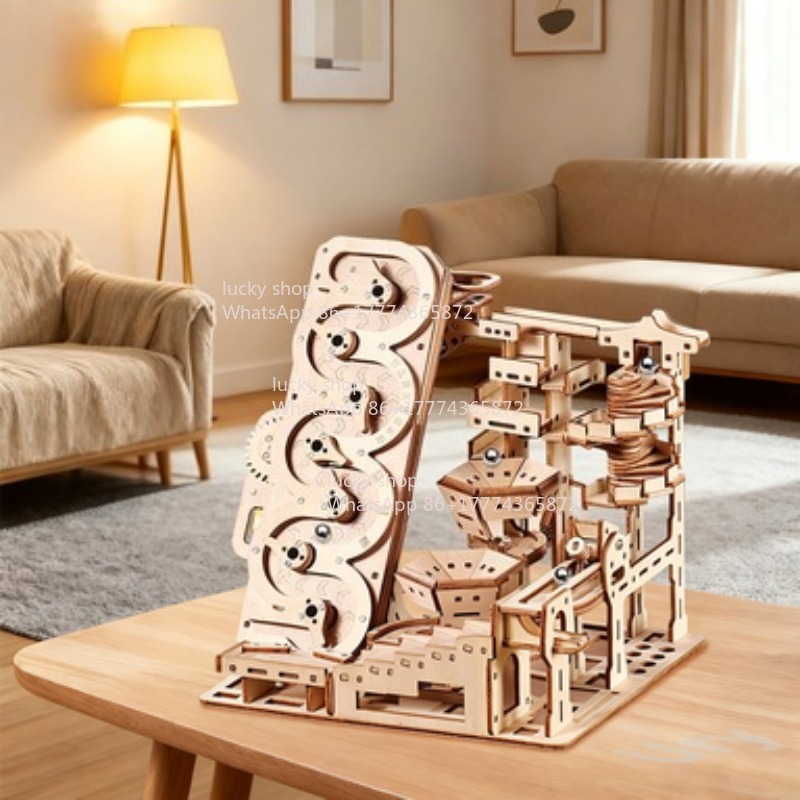 Ury 3D houten puzzel elektrisc - Marble Run Set recensie en prijs