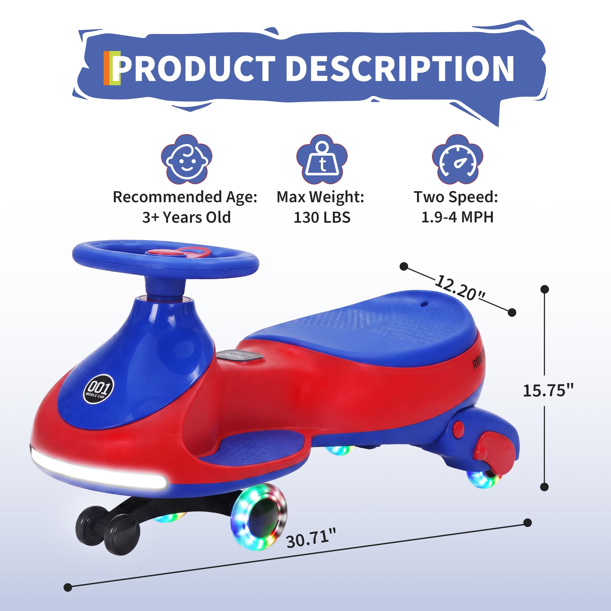 12V Elektrische Wiggle Car voo - Kids Toys Electric Car recensie en prijs