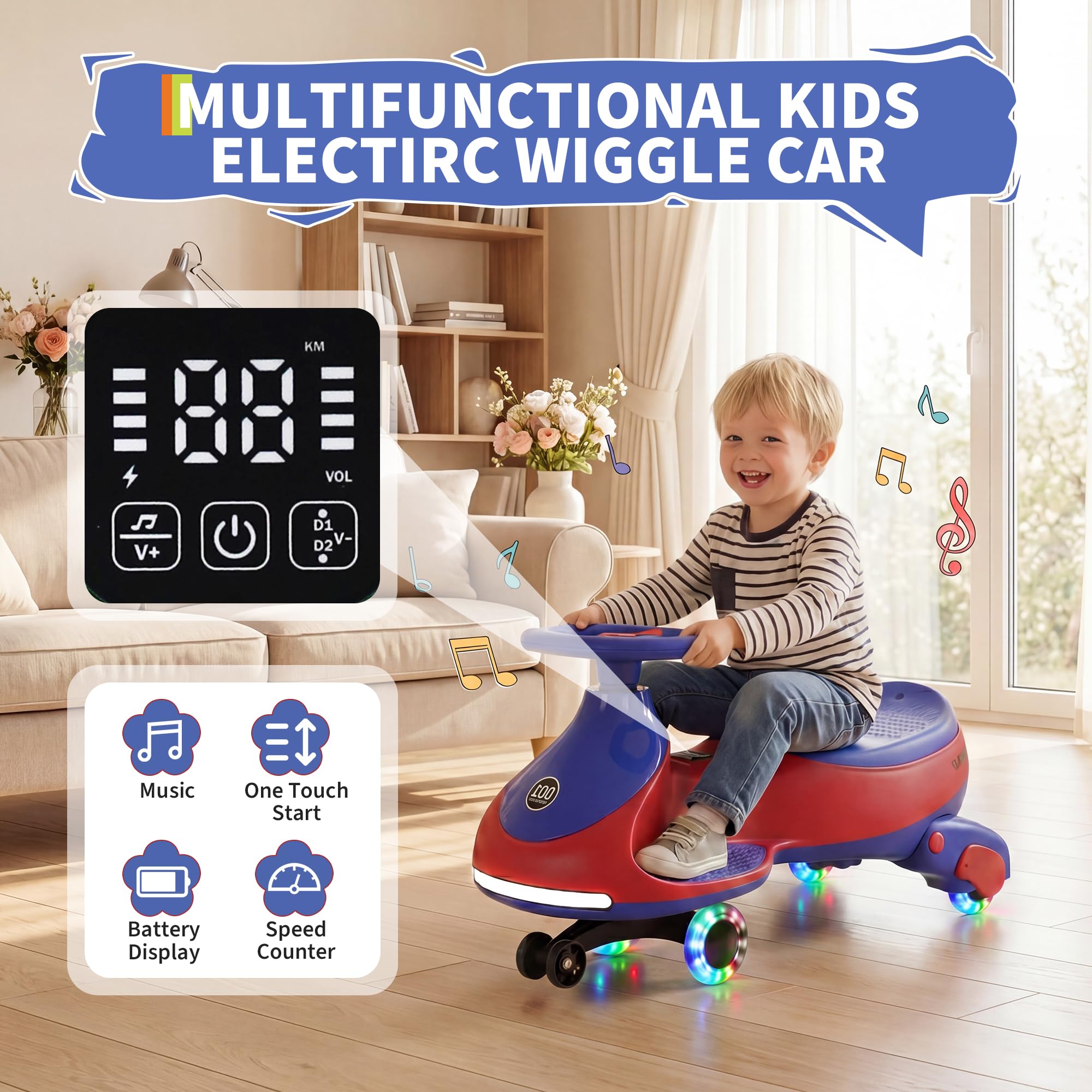 12V Elektrische Wiggle Car voo - Kids Toys Electric Car recensie en prijs