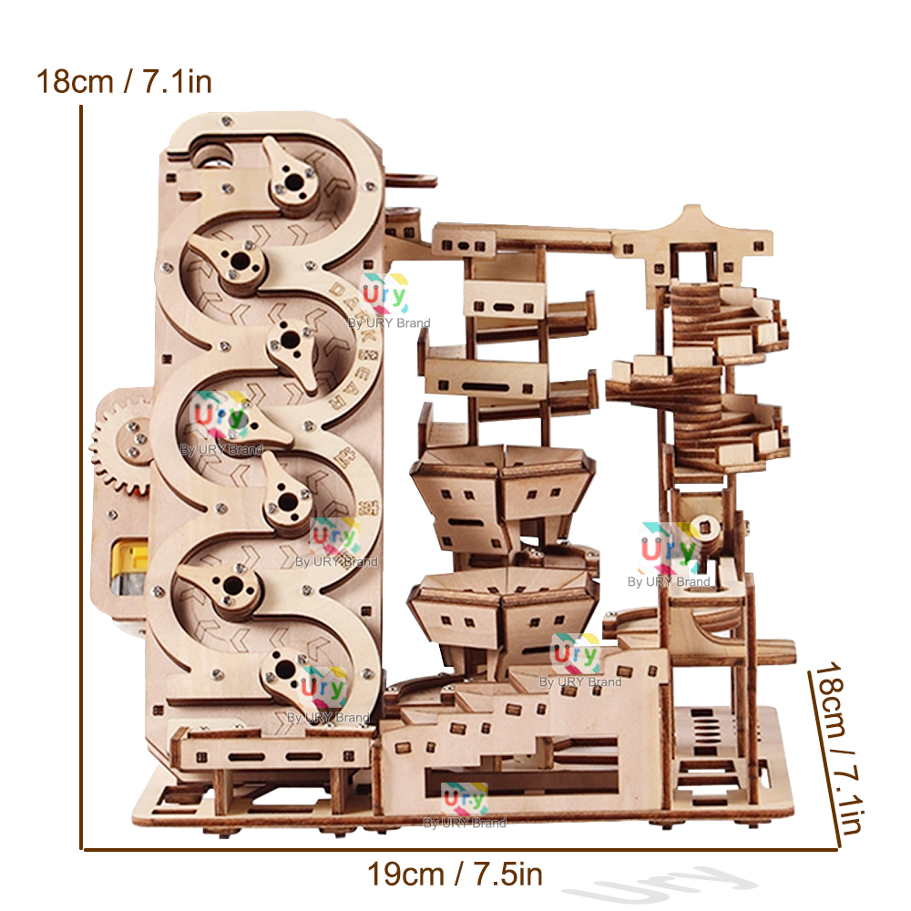 Ury 3D Houten Puzzel Elektrisc - Marble Run Set recensie en prijs