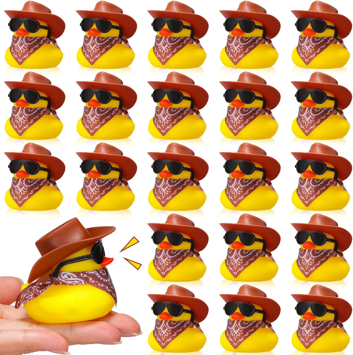 6/12/24/48 Set Cowboy Rubber D - Rubber Duck Bath recensie en prijs