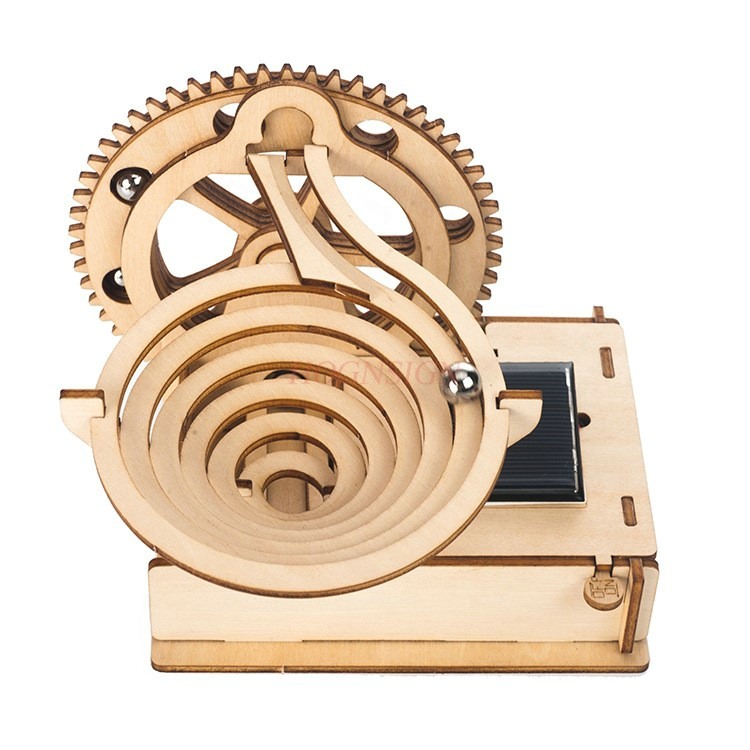 Houten marmeren op zonne-energ - Marble Run Set recensie en prijs