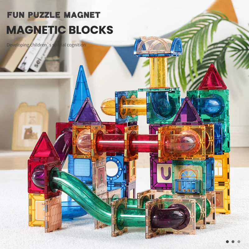 Magnetische plaat bouwsteen on - Marble Run Set recensie en prijs
